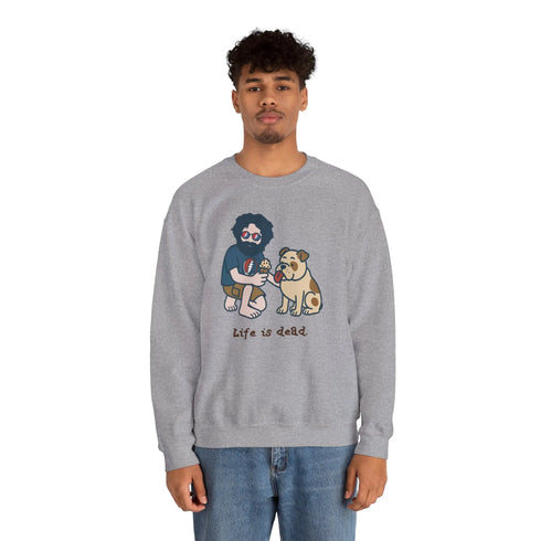 Grateful Dead - Jerry and Frank Are Sharin' | Life is dead. Crewneck Sweatshirt - StealieShop